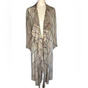 Kay Chapman silk art to wear long sleeve duster